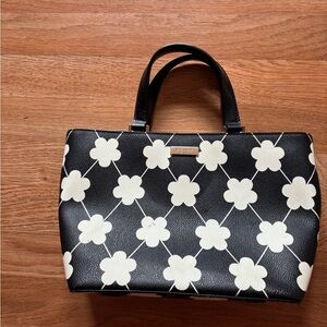 Kate Spade Black and White Floral Tote